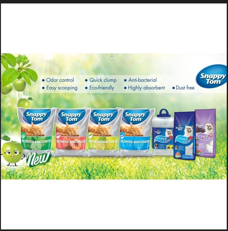 Cát vệ sinh cho mèo Snappy Tom 5L ít bụi