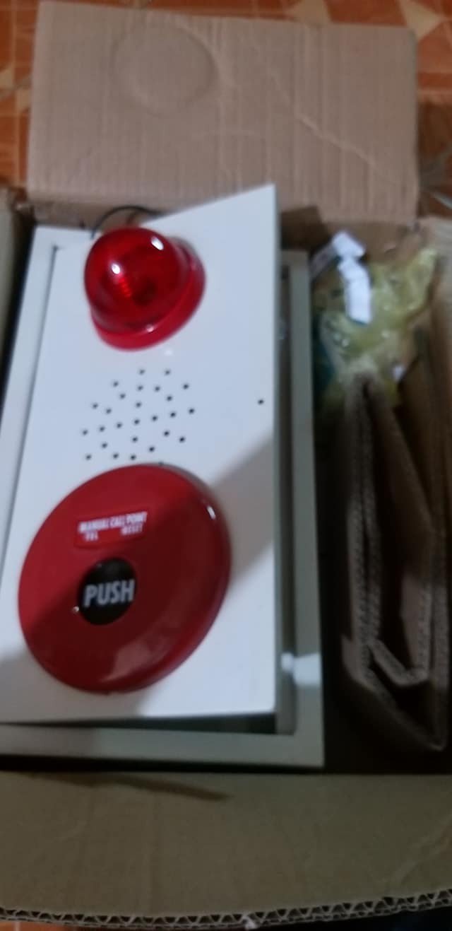 PCCC Combo Tổ hợp Chuông + Đèn + Nút ấn khẩn báo cháy