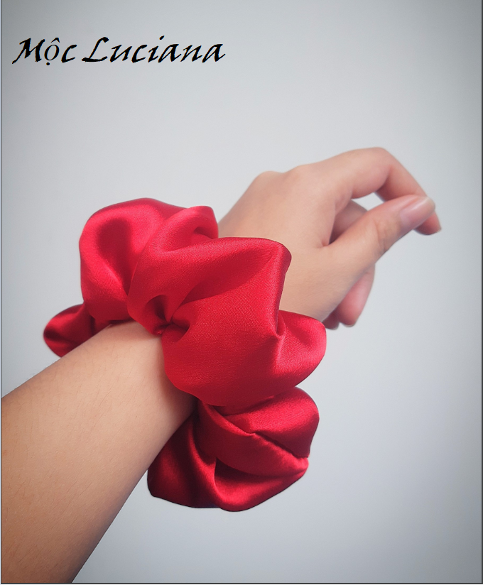 [HCM] Đồ cột tóc Lụa-Satin bồng bềnh cao cấp sang trọng_Scrunchies