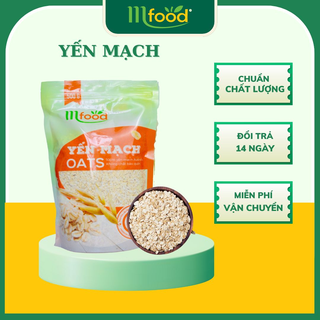 [HCM]Yến Mạch Nguyên Hạt Cán Mỏng Nhập Khẩu Úc 500g ( Cán Vỡ)