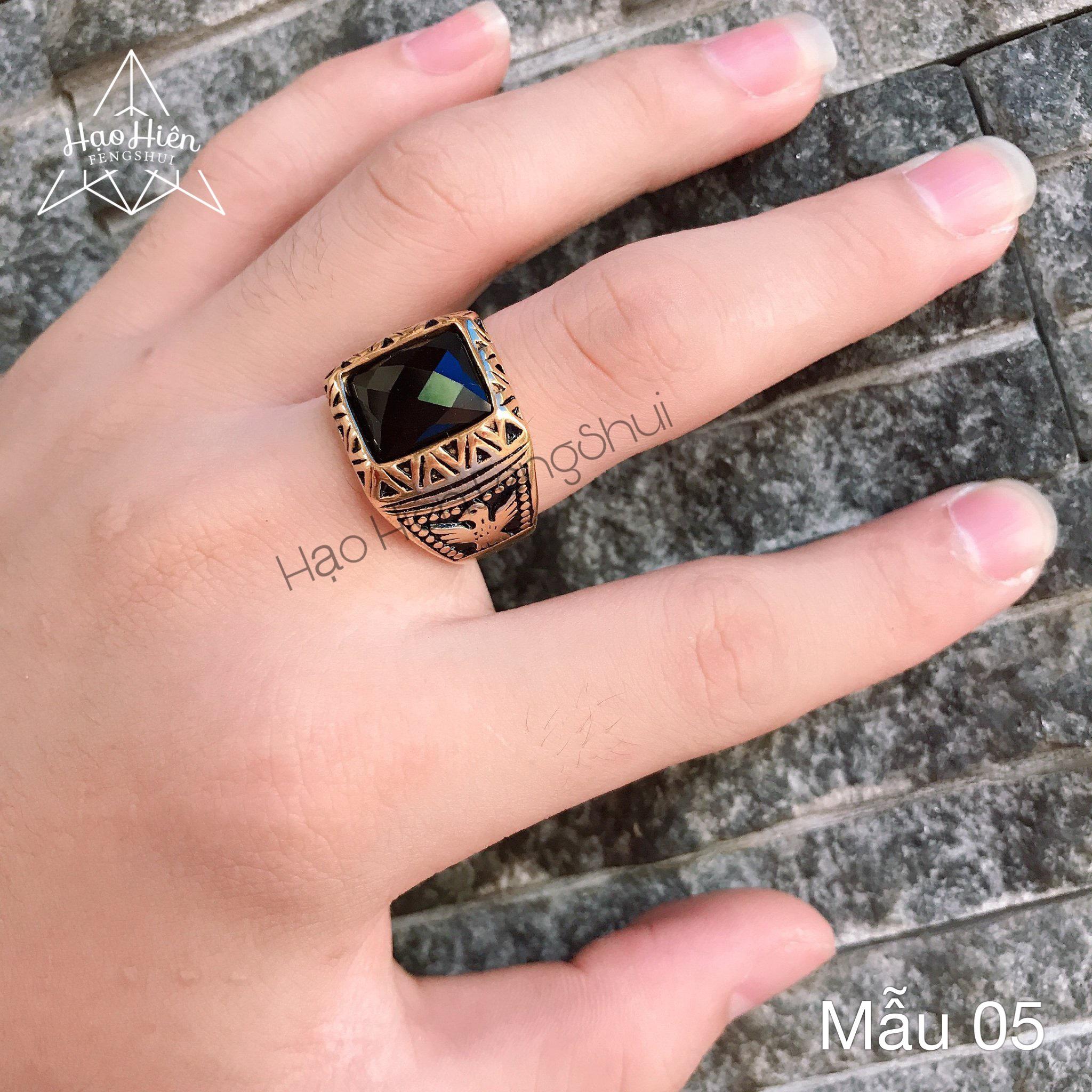Nhẫn Mỹ đính đá Cao Cấp (Có 05 Mẫu) Hạo Hiên X.N009-40 - Quà sinh nhật, quà tặng tết, nhẫn nam đẹp, nhẫn bạc nam, nhẫn nam mạ vàng, nhẫn nam đầu rồng, nhẫn nam titan mạ vàng, nhẫn vàng nam, nhẫn nam đính đá, nhẫn nam bạc thái