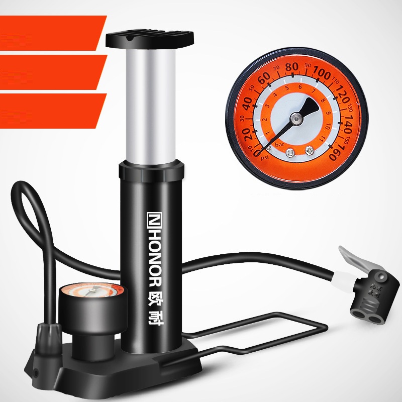 [HCM]Bơm lớp mini dùng chân cho xe máy xe đạp xe hơi NHONOR đa năng hàng cao cấp