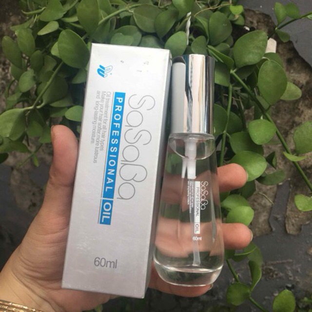 [HCM]TINH DẦU DƯỠNG BÓNG MƯỢT TÓC SASABA OIL (CHAI BẦU) 60ML