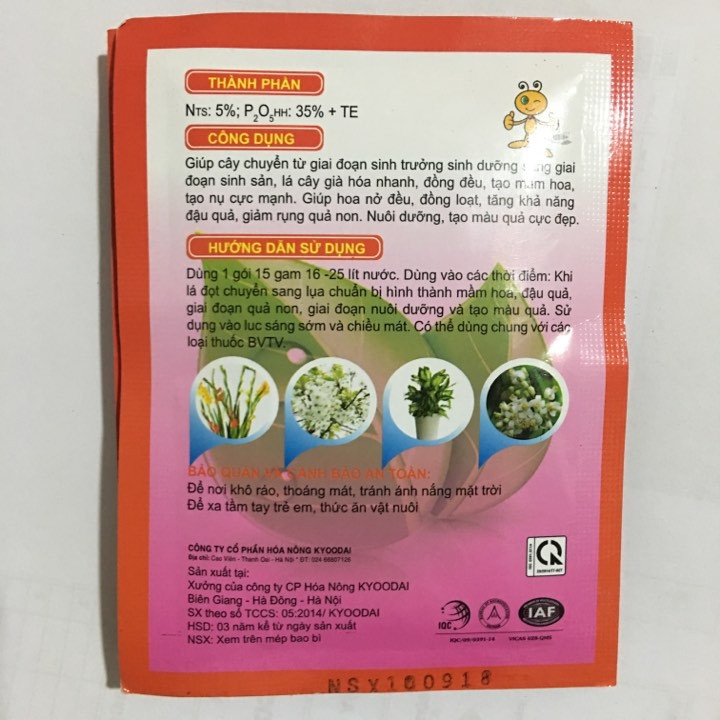 Phân bón Siêu bật mầm hoa gói 15g SIÊU RẺ