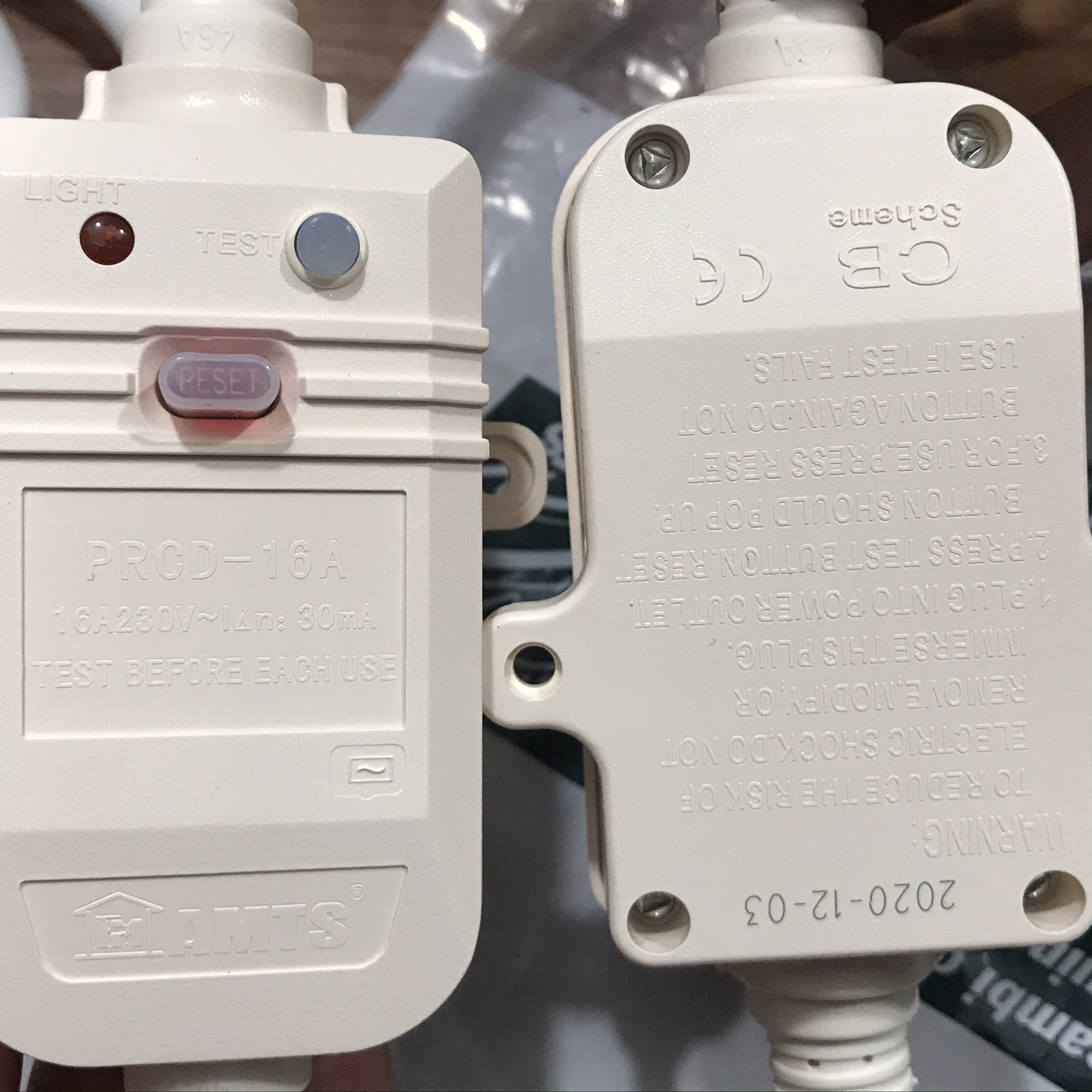 Dây chống giật bình nóng lạnh AMTS (chống dòng rò máy nước nóng)