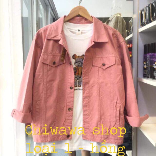 [HCM]Áo khoác kaki nam nữ Unisex Hàn Quốc size M 55kg L 65kg XL 75Kg hàng shop giá sỉ