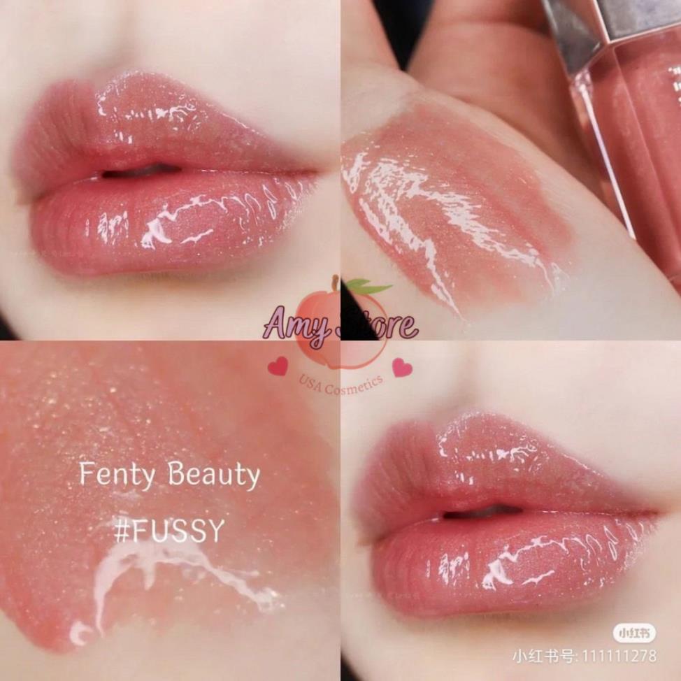 Set Fenty mini son bóng Fussy và phấn highlight (có tách lẻ)