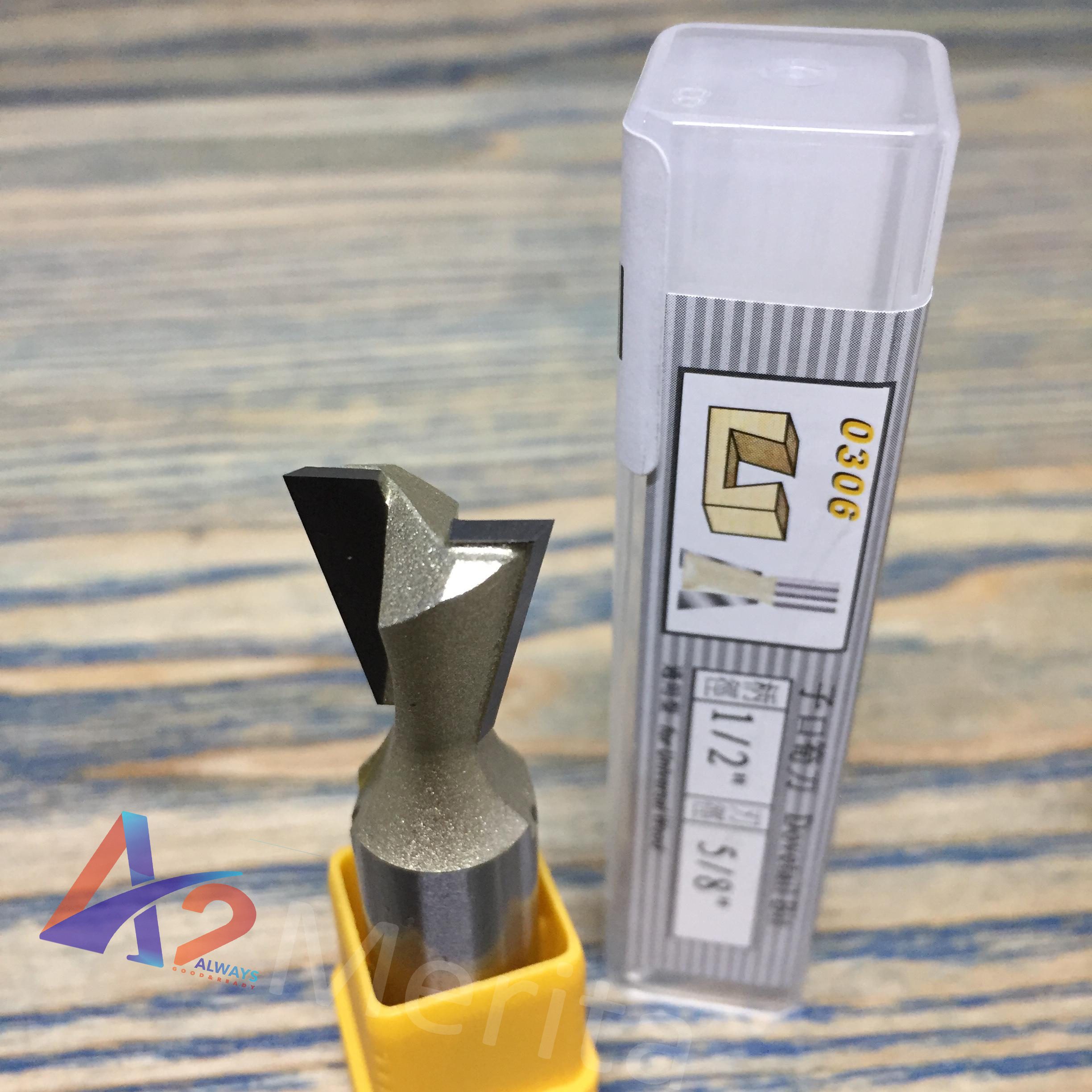 Mũi phay rảnh đuôi cá 14 độ 1/2"x5/8" arden - made in taiwan