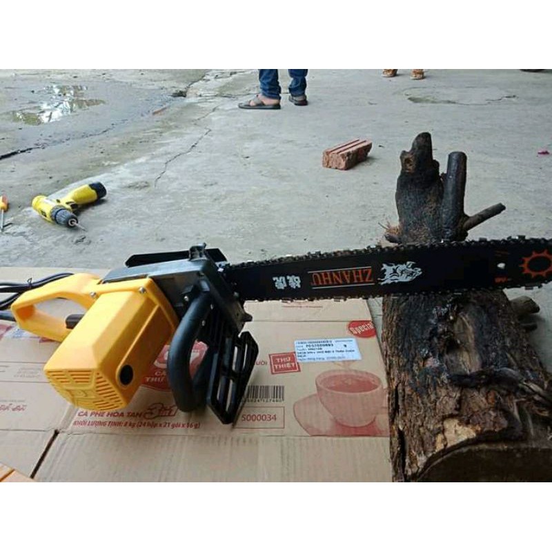 Máy cưa xích, máy cưa điện dùng lam 12inch