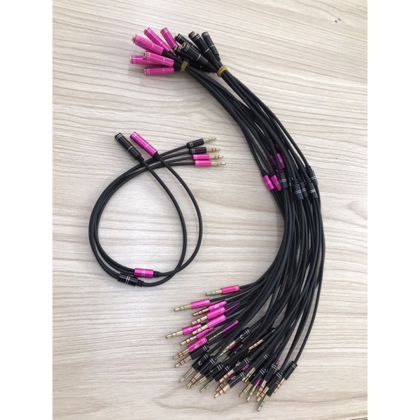 Dây chia 3.5 cái ra 2 đầu 3.5 đực