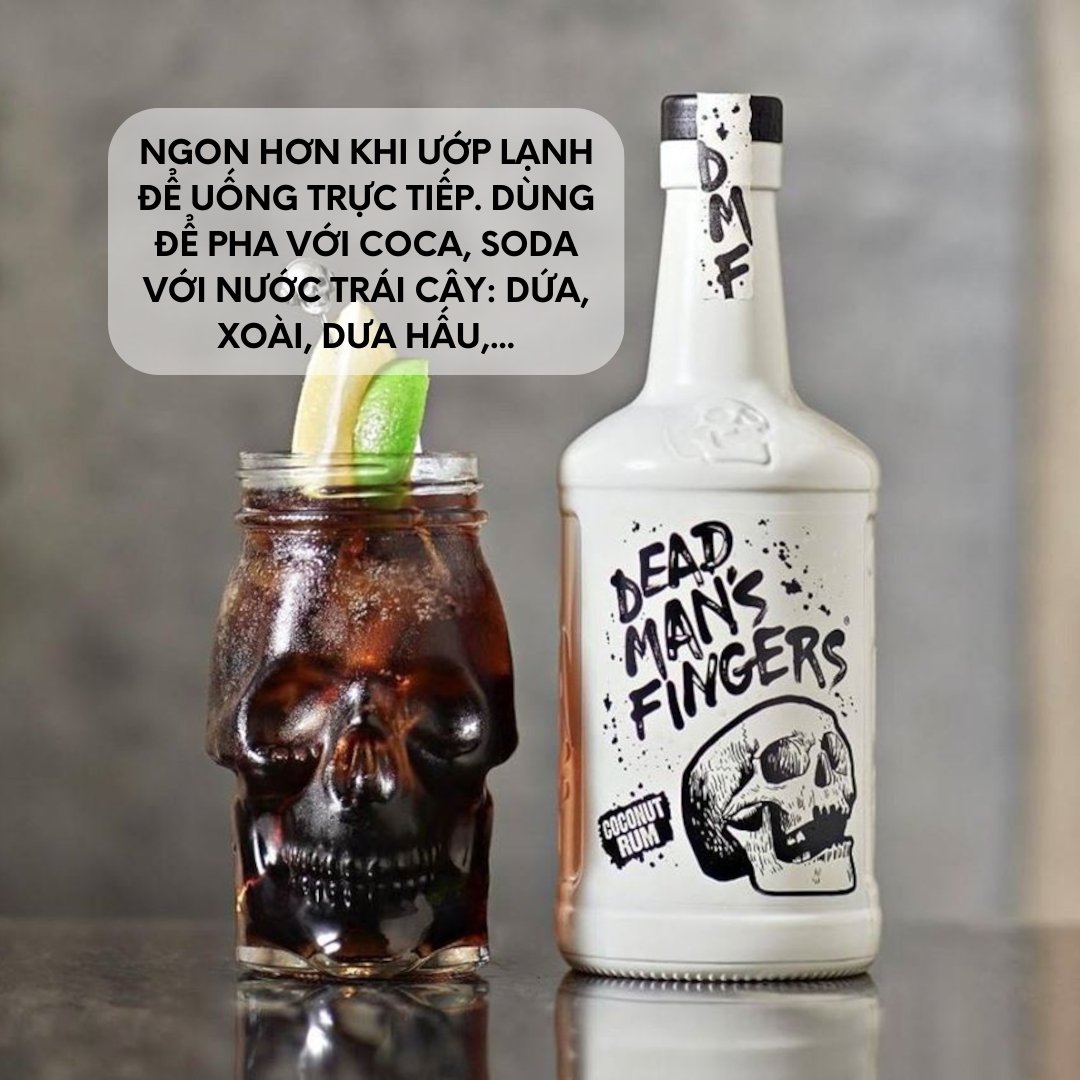[Genuine] Dead Man's Fingers Coconut Rum - 700ml - 37.5%