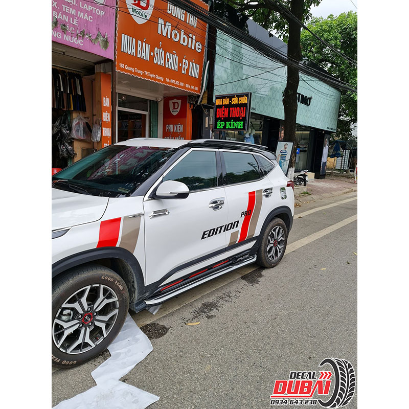 Tem Dán Sườn Xe Kia Seltos Pro Edition