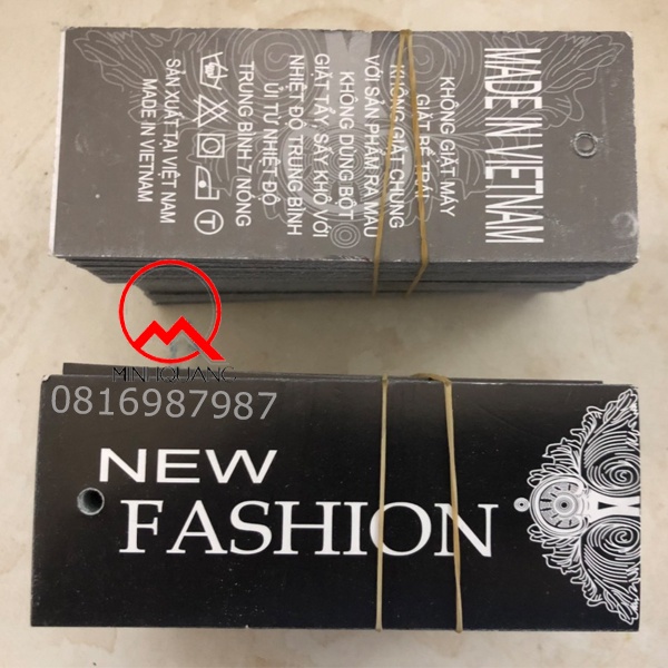 combo 100 mác giấy, mác treo quần áo
