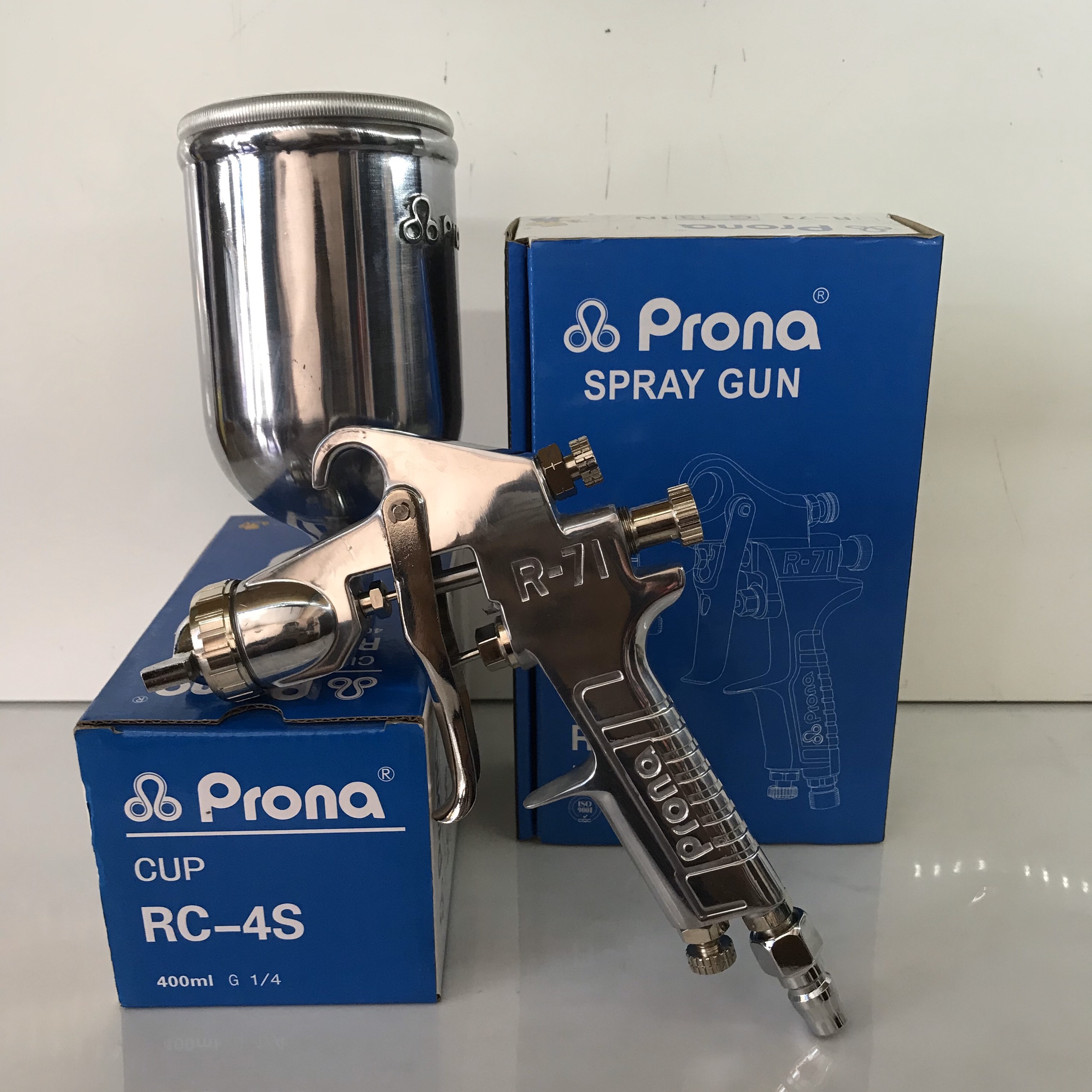 S.úng Phun Sơn Bóng Màu Sơn Xe - PU Gỗ  R71 PRONA 1.3mm