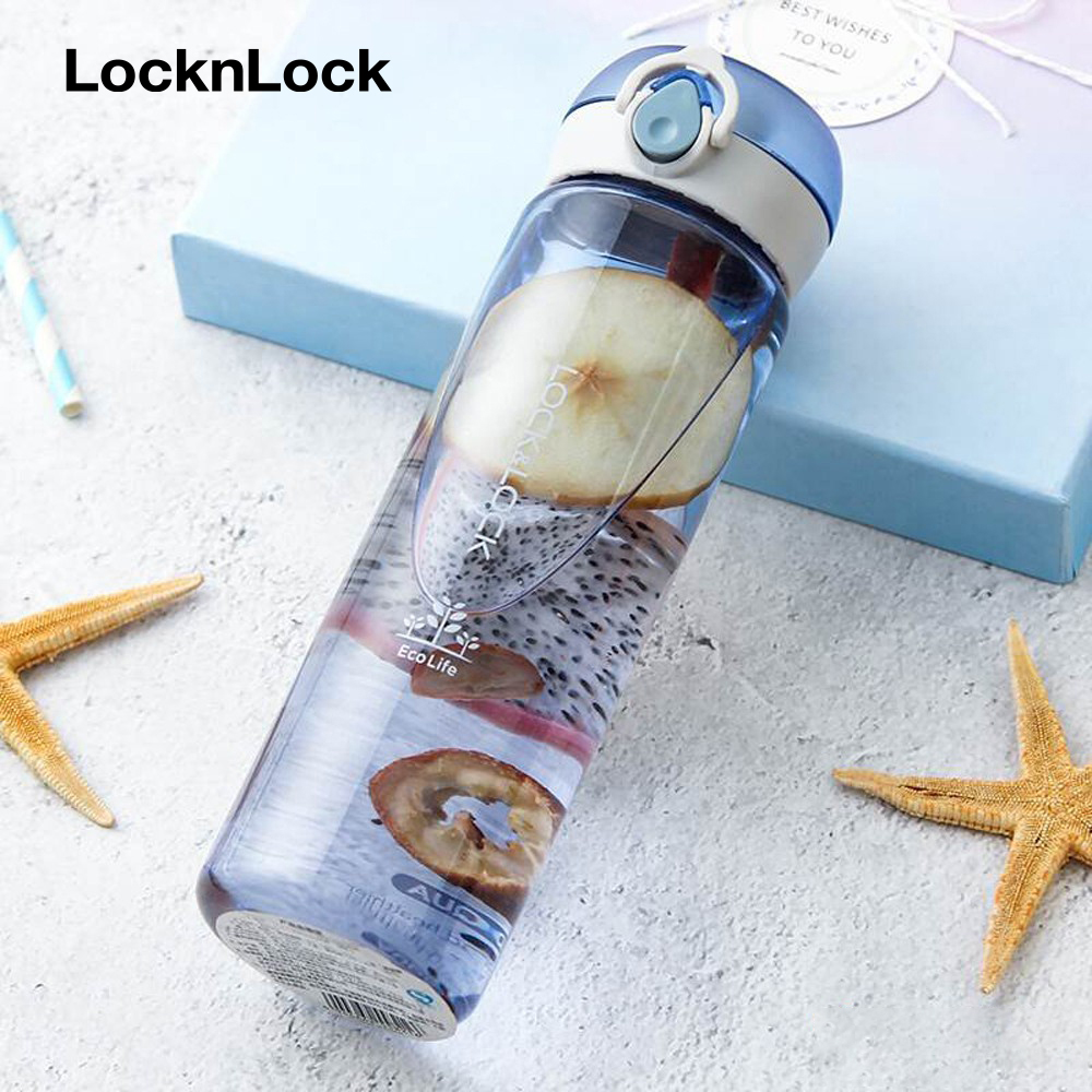 Bình Nước Nhựa Tritan LocknLock One Touch Bottle 500ml ABF645