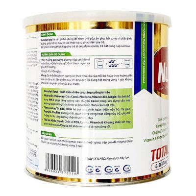 Sữa bột Nutralait Total 700g (cho trẻ 1_6 tuổi)