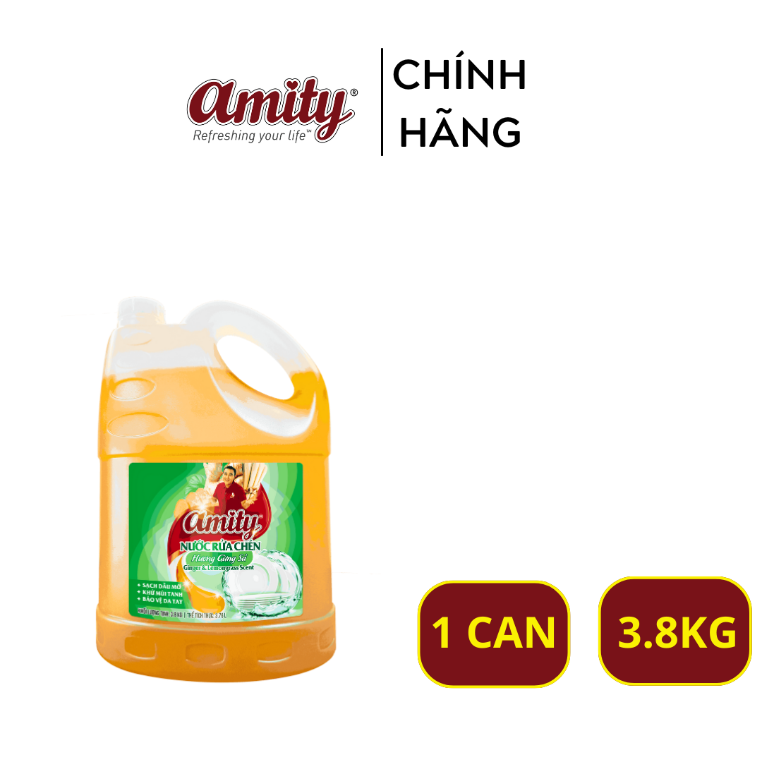 Nước Rửa Chén Amity can 3.8kg