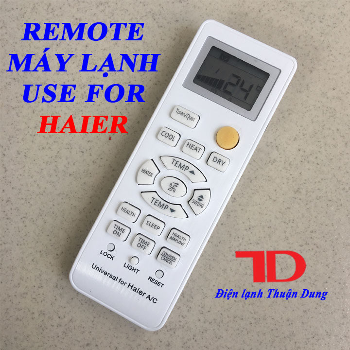 Remote, điều khiển dùng cho máy lạnh Haier - Điện Lạnh Thuận Dung