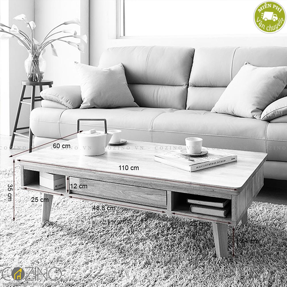 Bàn sofa Ixora gỗ cao su