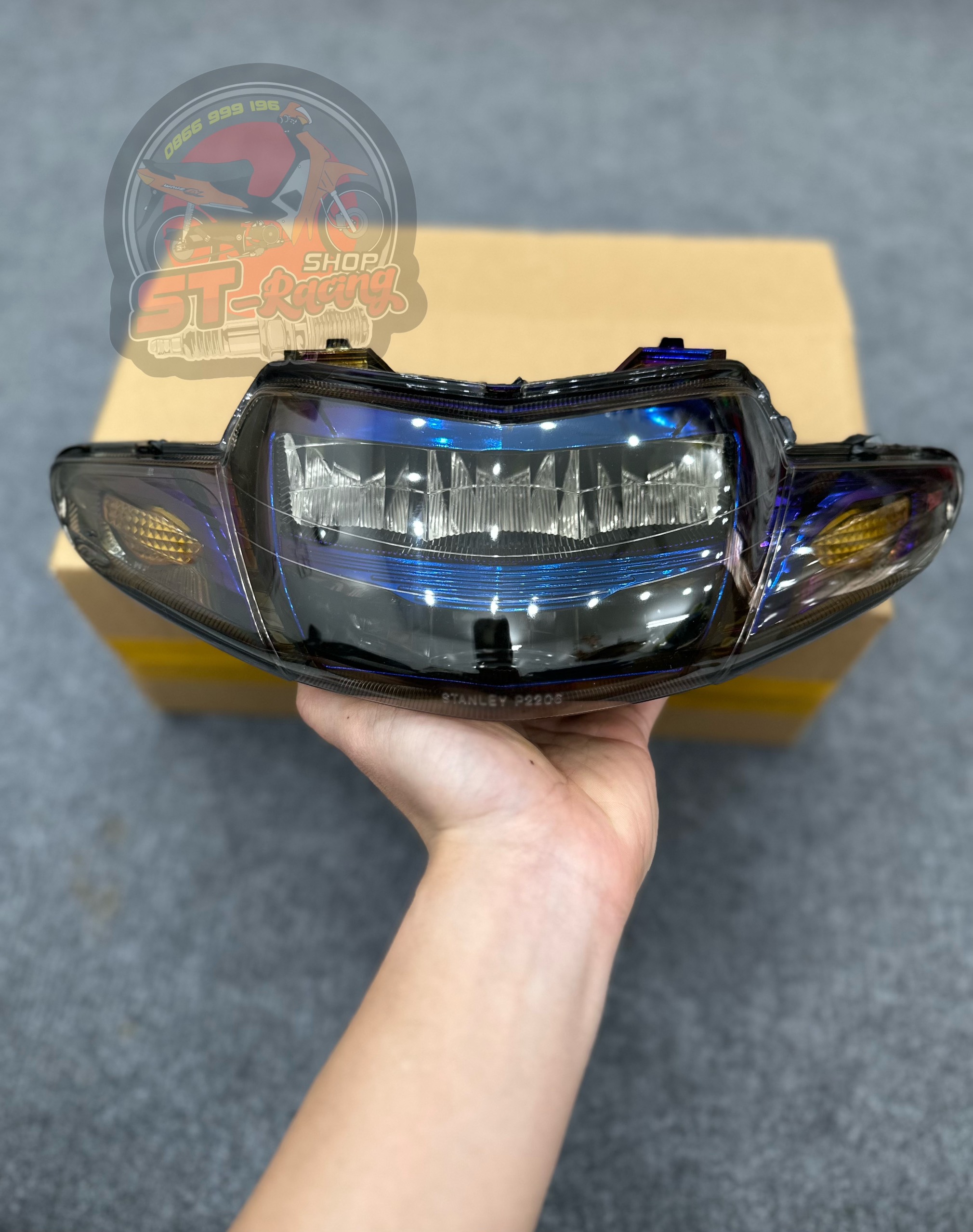 PHA ĐÈN LED 2 TẦNG WAVE NHỎ, WAVE TQ, WAVE ZX, WAVE 2 BÓNG