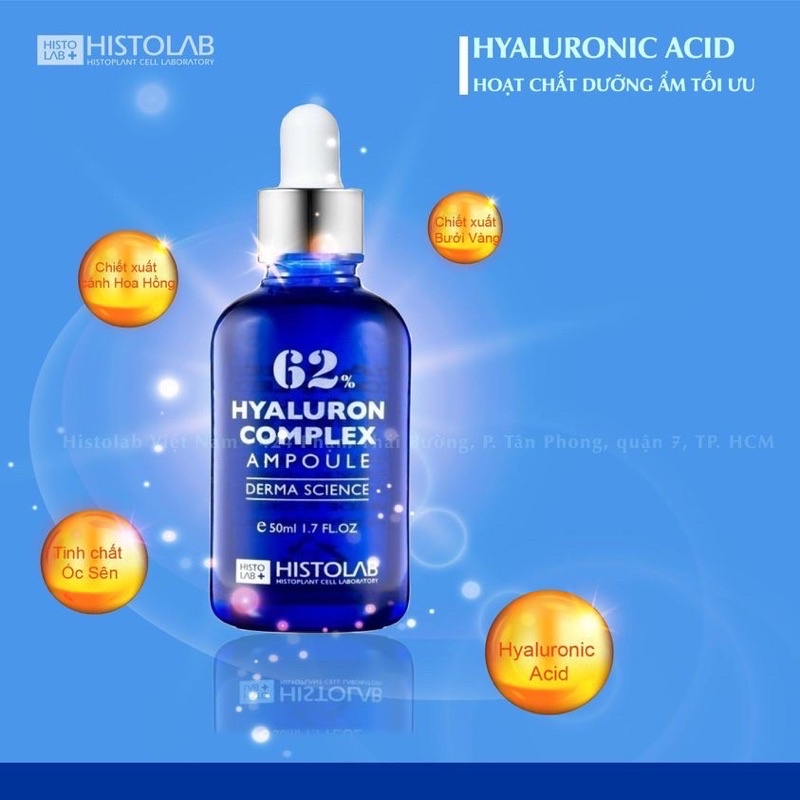 (Histolab) TINH CHẤT CẤP ẨM THIẾT YẾU - HYALURON COMPLEX AMPOULE 62%