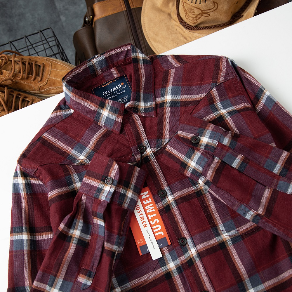 Áo Sơ Mi Flannel Just Men 220056