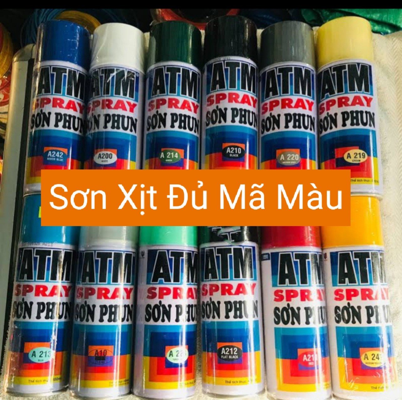 Sơn Xịt ATM Đủ Màu - Chính hãng