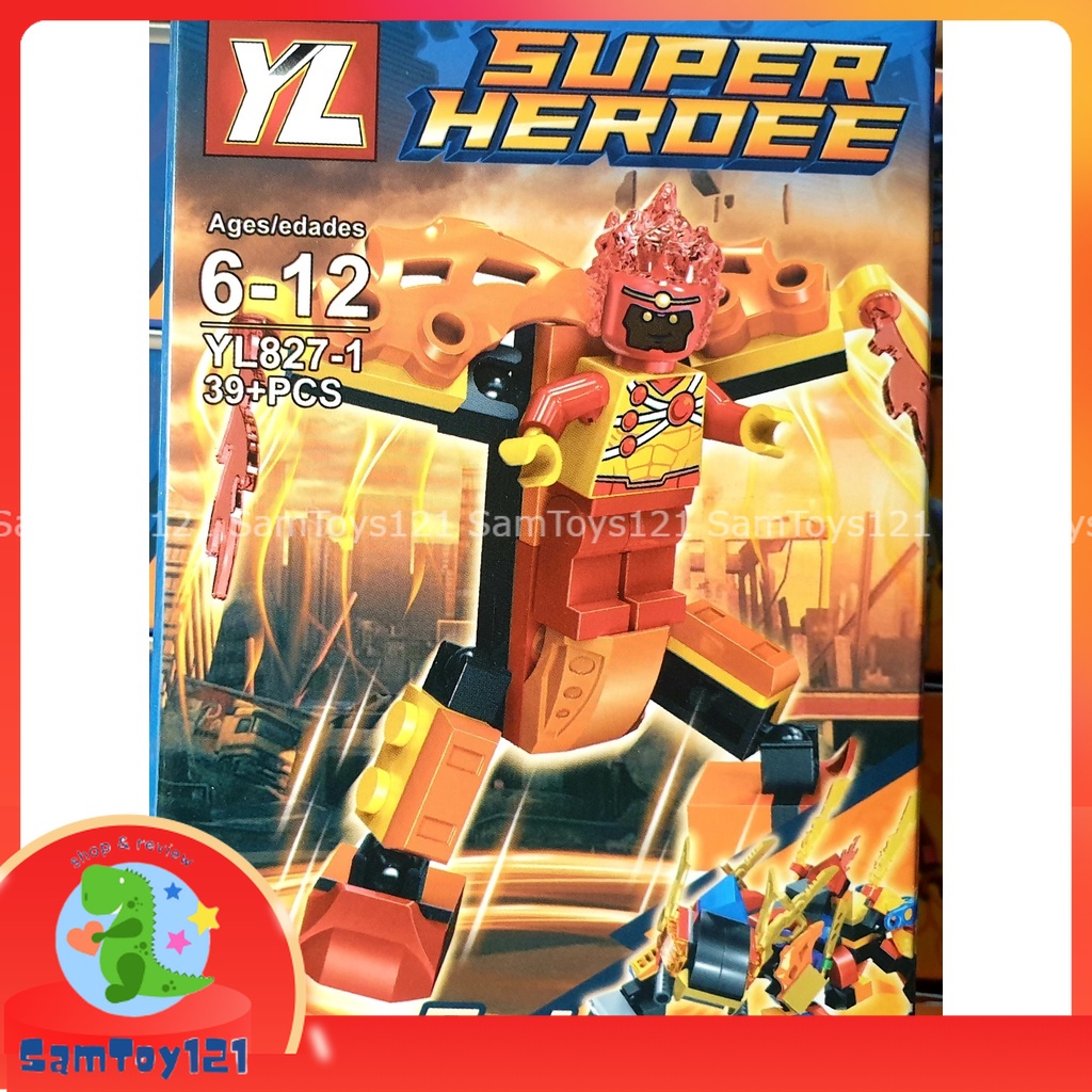 Bộ 8 mô hình lắp ráp Lego SUPER HERO dành cho bé trai