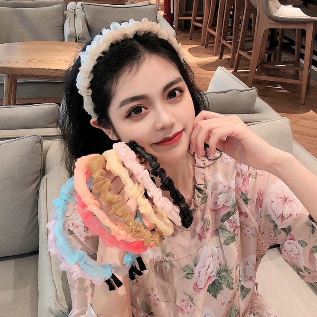 💖 Bờm tóc tiểu thư vải voan dễ thương 💖 - Mincloset