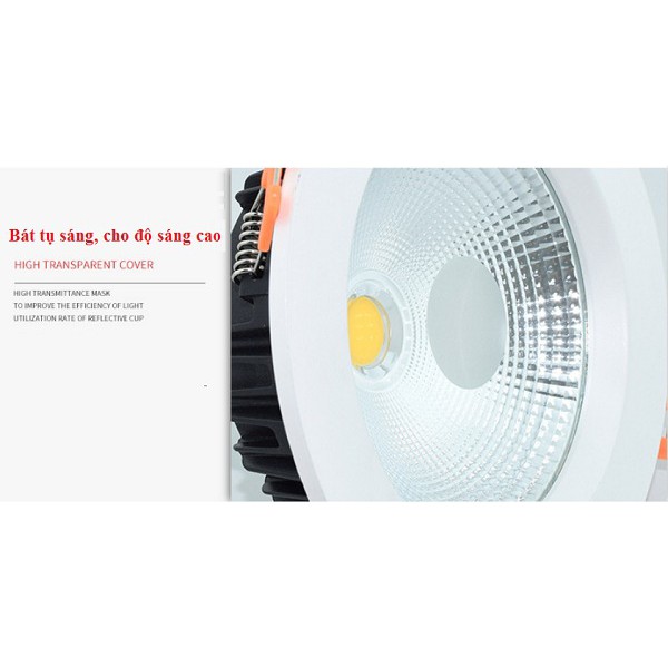Đèn Led âm trần Chíp COB 20W