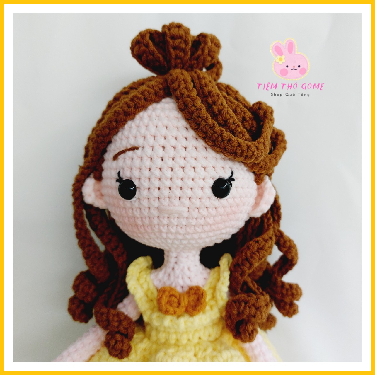Búp bê len Handmade - Búp bê công chúa, Búp bê Belle ( hàng có sẵn)