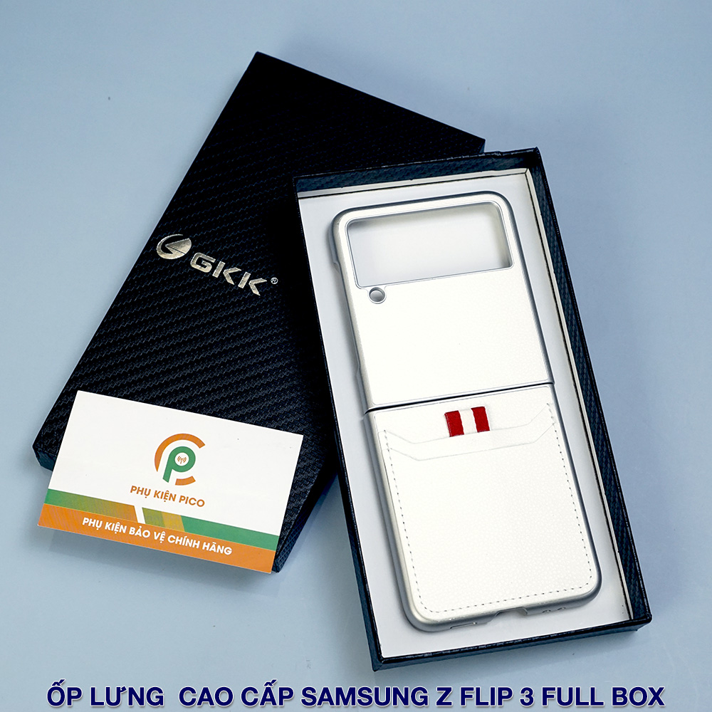 Ốp lưng Samsung Z Flip 3 Cao cấp có kính cường lực kèm ví thông minh - Ốp Samsung Galaxy Z Flip 3