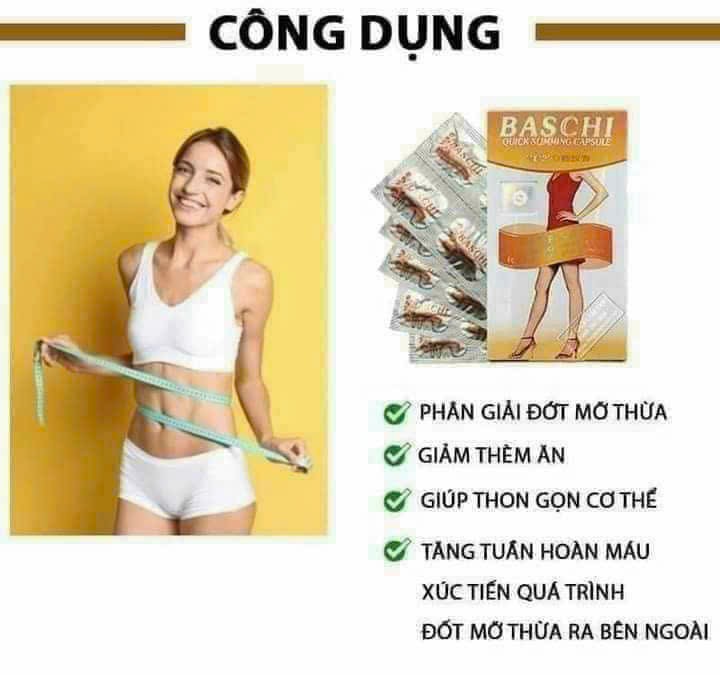 Viên Uống Giảm Cân Baschi Cam Thái Lan 30 viên