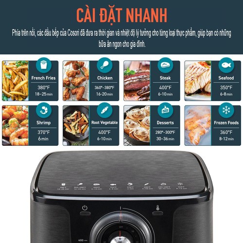 Nồi Chiên Không Dầu 5.5L COSORI