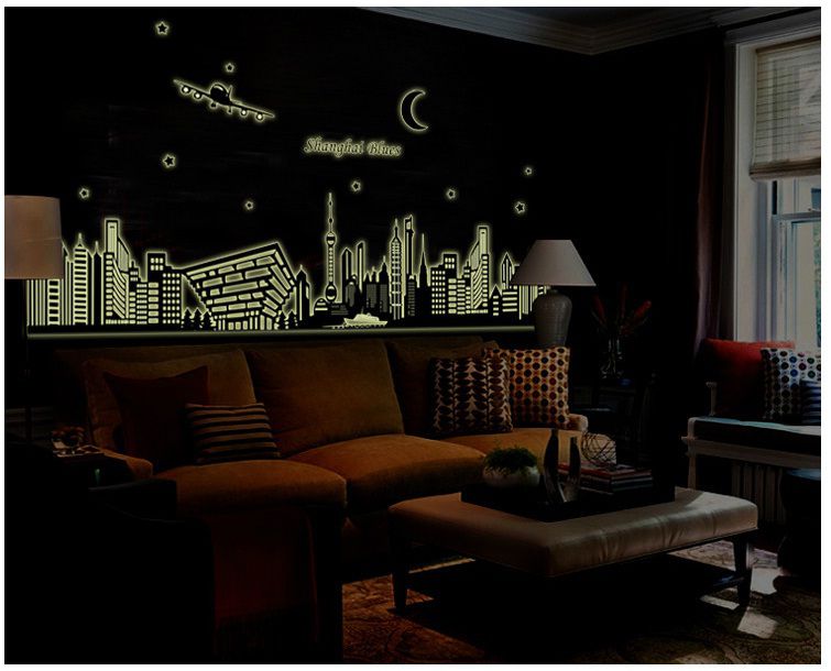 [HCM]Decal dán tường Dạ quang Thượng Hải DDQ012 (60 x 170 cm)