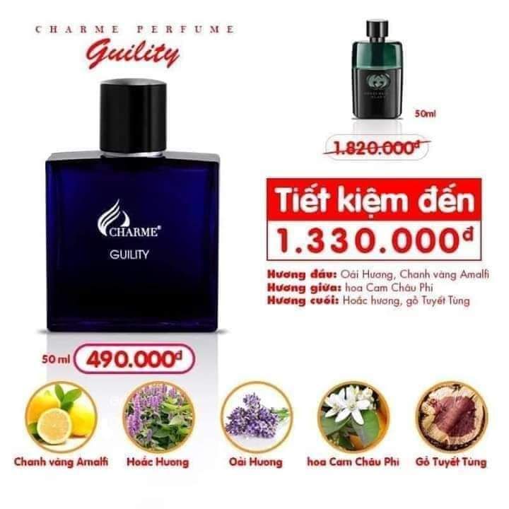 [C.HÍN.H H.ÃN.G 100%] NƯỚC HOA CH.AR.ME GULITY 50ML