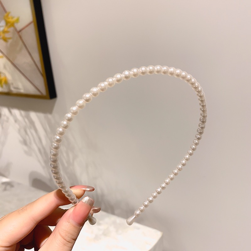 [HCM]Băng Đô Cài Tóc Đính Hạt Châu Phong Cách Hàn Quốc - Vani Store