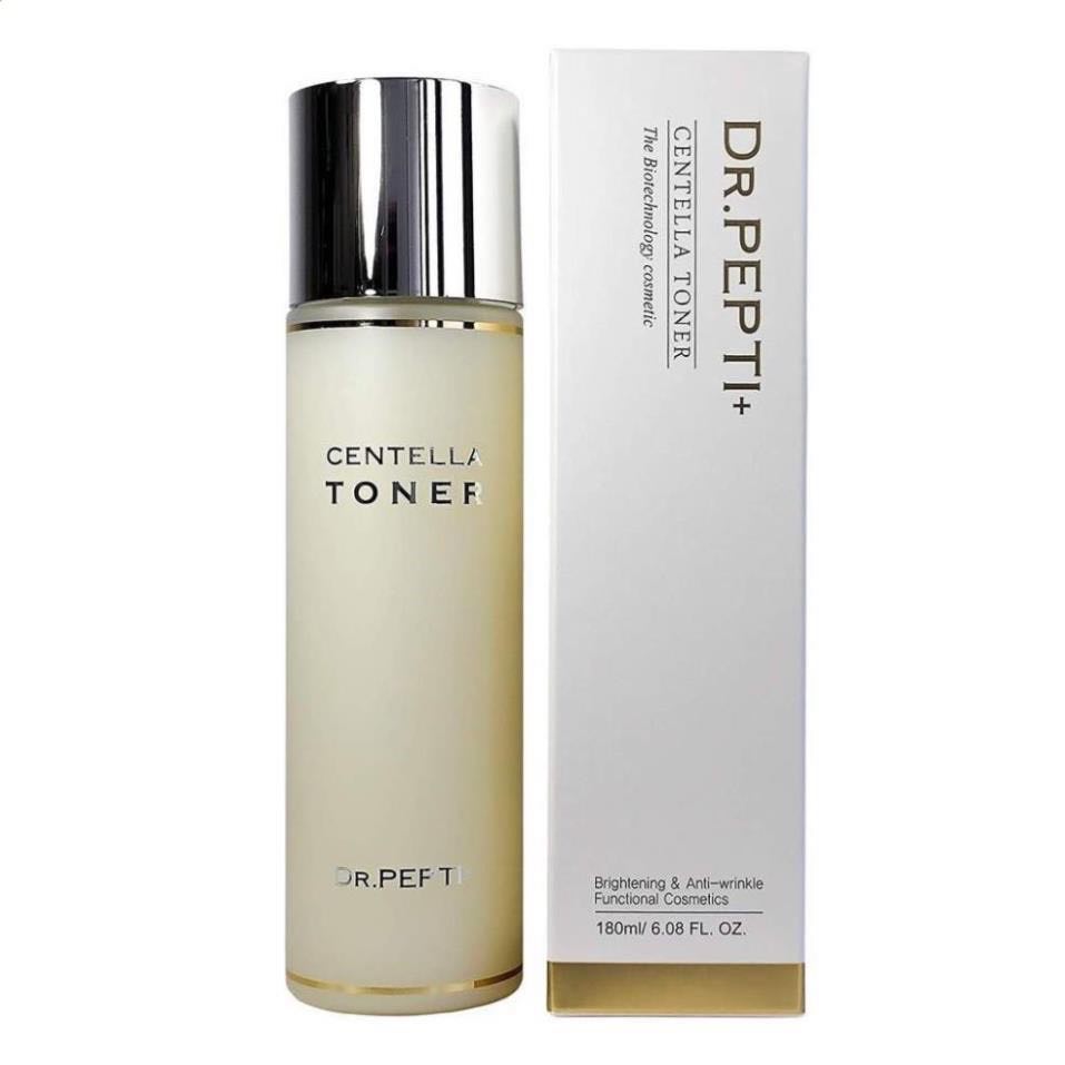 Nước Hoa Hồng Rau Má Làm Dịu, Dưỡng Sáng Giúp Da Căng Bóng Dr.Pepti Centella Toner 180ml Lyo.vn