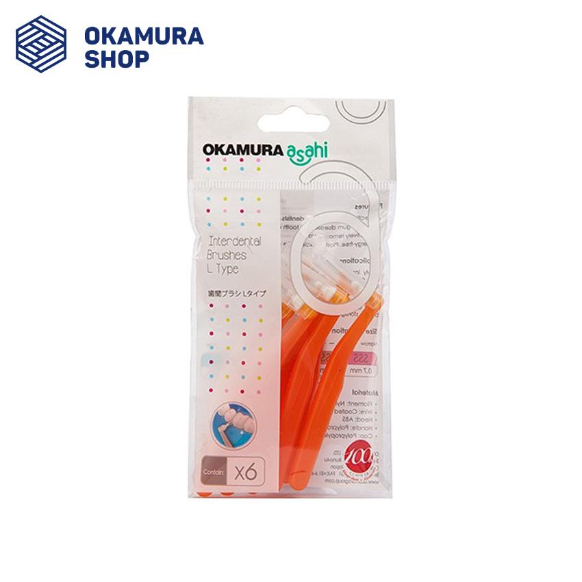 [HCM]Combo 2 Bàn Chải kẽ răng cao cấp Nhật Bản Okamura dạng L (như hình)