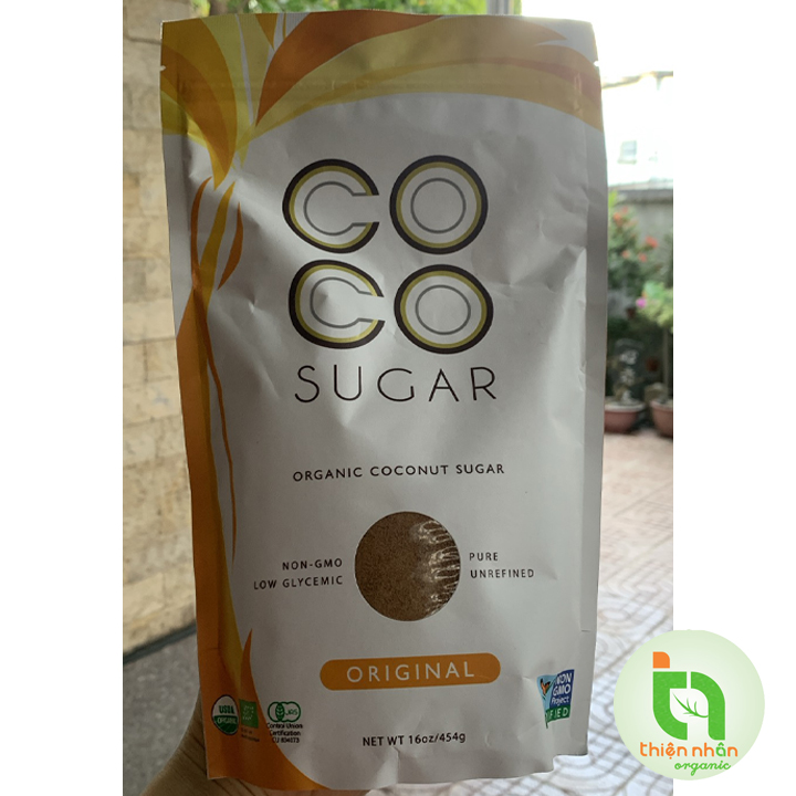 Đường mật hoa dừa hữu cơ PT CoCo 454g , Hộp 50 gói x4gr Organic Coconut Sugar