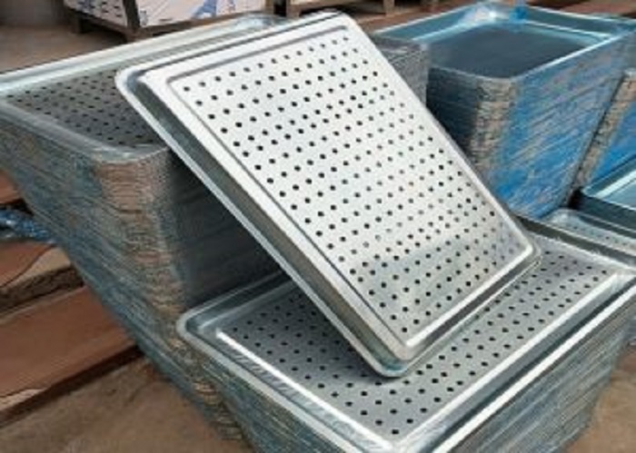 Khay inox hấp có lỗ 4060