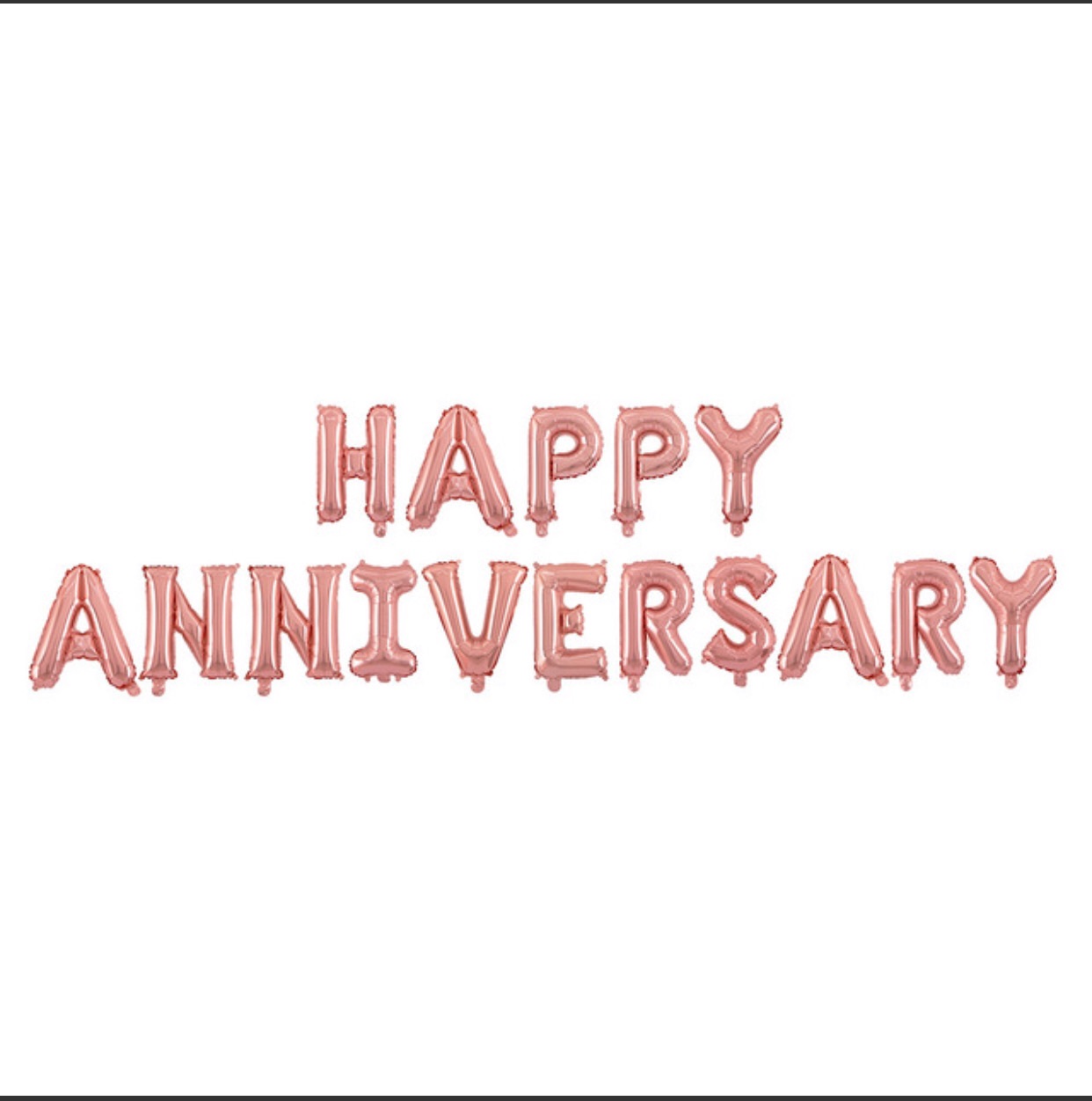 Bộ chữ happy anniversary