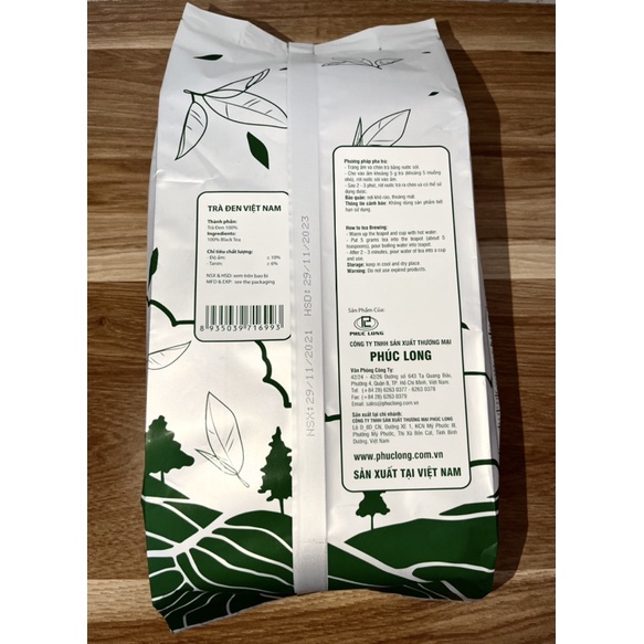 Black Phuc long tea (500gr) use milk tea (Phuc long company)-snacks