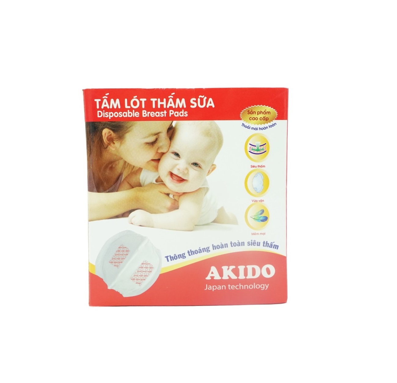 Hộp 24 miếng lót thấm sữa Akido
