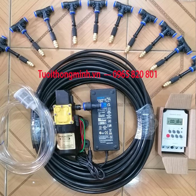 Bộ phun sương 10 béc đơn tự động