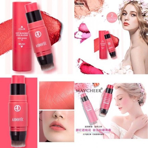 Má hồng dạng thỏi 3in1 kèm cọ