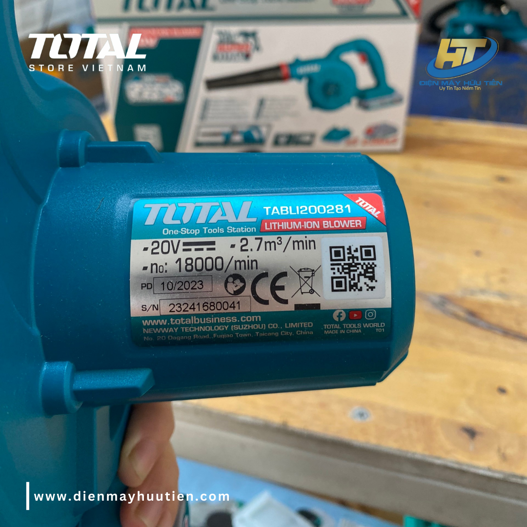 Máy thổi bụi dùng pin 20V Total TABLI20028,TABLI200281