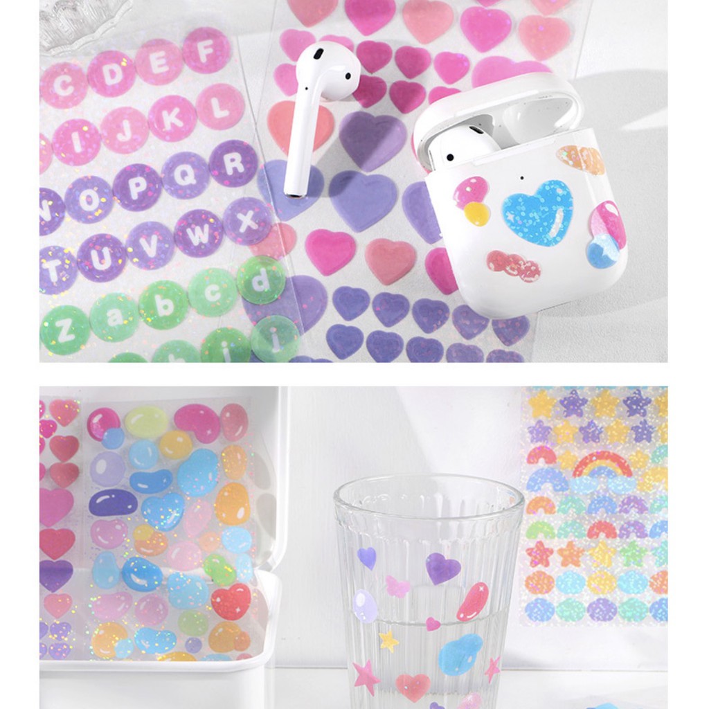 Confetti stickers có nhũ - DECO STICKERS