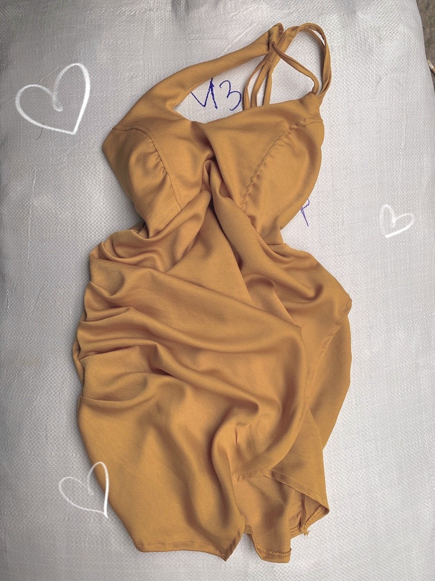 [HCM]Đầm 2 dây lụa satin đẹp không cưỡng được khách ơi LYNH005