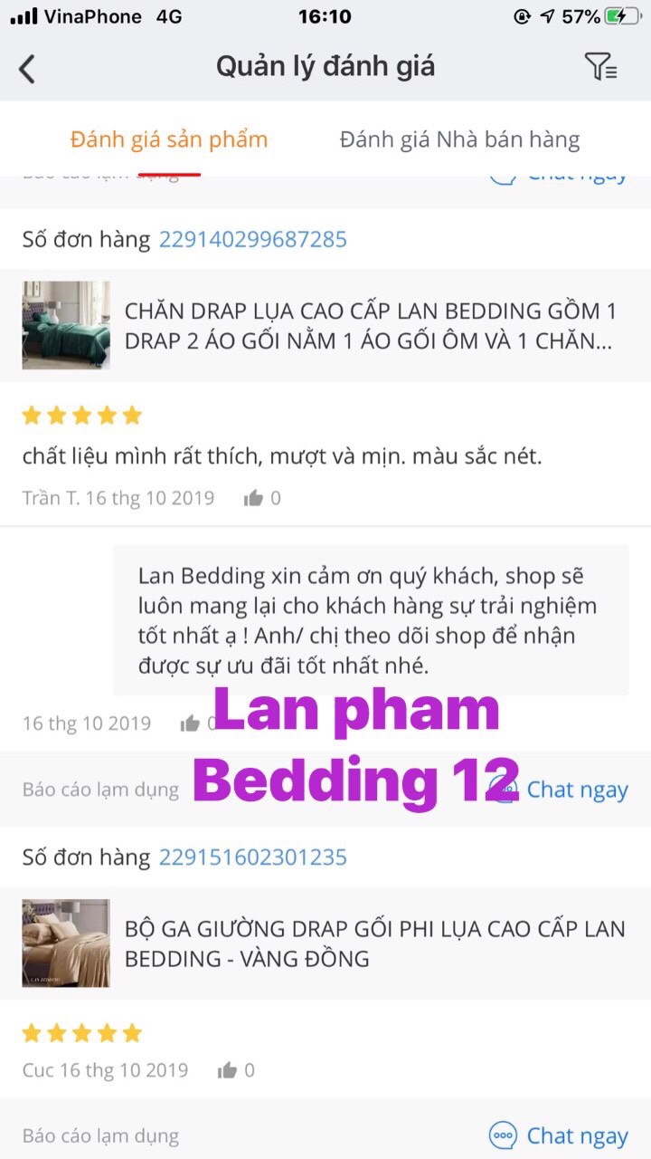 ( Lụa Loại 1) Ga - Drap Giường Lẻ Phi Lụa Lan Pham Bedding - Màu Xanh Lá Cây